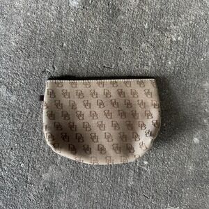 Dooney‎ & Bourke Signature DB Tan Brown Coin Purse